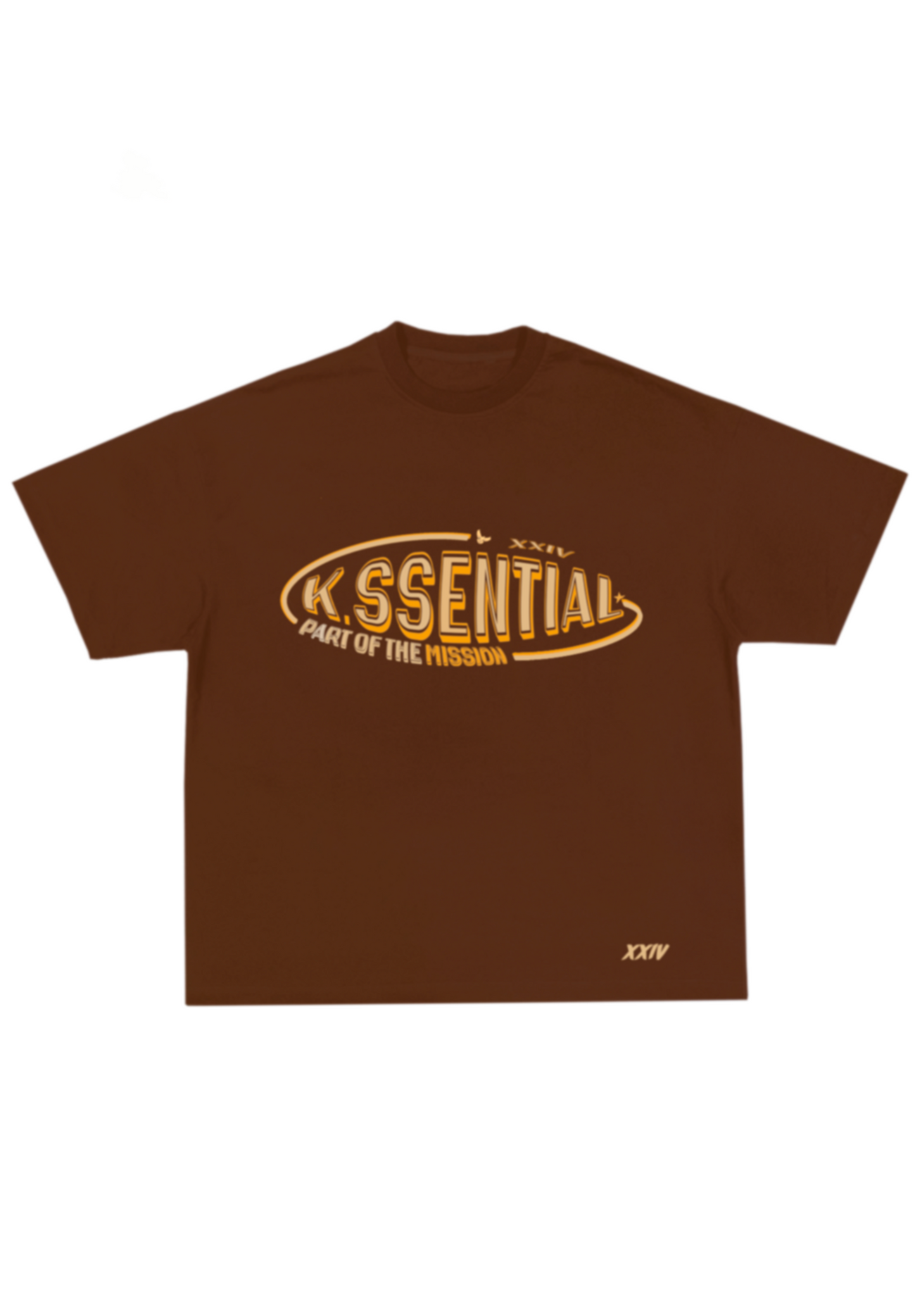 K.SSENTIAL Initial Brown T-Shirt